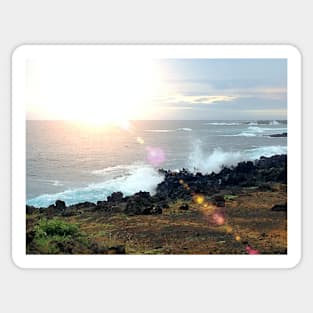 Hawaiian Beach Sticker